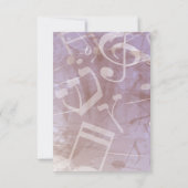 MELODY de la carte de Bat mitzvah du TORAH Bar (Dos)