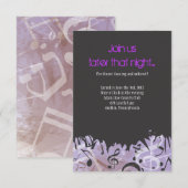 MELODY de la carte de Bat mitzvah du TORAH Bar (Devant / Derrière)