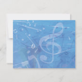 MELODY de la TORAH Bar Bat mitzvah Carte de répons (Dos)