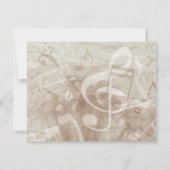 MELODY de la TORAH Bar Bat mitzvah Carte de répons (Dos)