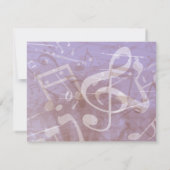 MELODY de la TORAH Bar Bat mitzvah Carte de répons (Dos)