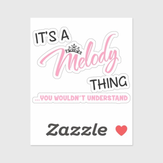 Melody ding dat je niet zou begrijpen sticker (Vel)