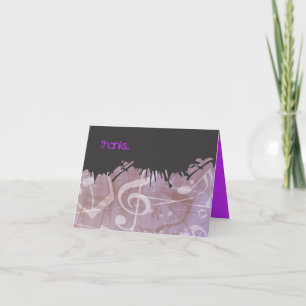 MELODY du Bat mitzvah du bar TORAH Carte de remerc