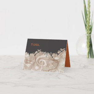 MELODY du Bat mitzvah du bar TORAH Carte de remerc