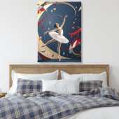 Melody in Motion Abstract Ballerina Canvas Afdruk (Insitu (Slaapkamer))