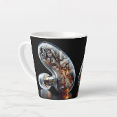 Melody in Motion Latte Mug - Surreal Music Lover (Angle gauche)