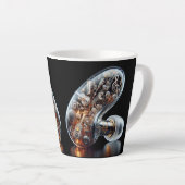 Melody in Motion Latte Mug - Surreal Music Lover (Angle droit)