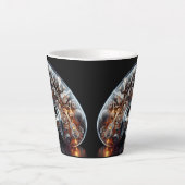 Melody in Motion Latte Mug - Surreal Music Lover (Devant)