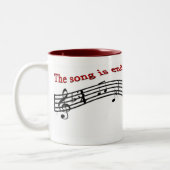 Melody Lingers on Tweekleurige Koffiemok (Links)