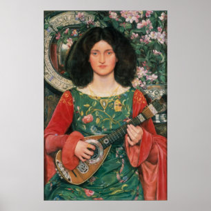 Melody (Musica), ca. 1895/1897 door Kate Bunce Poster