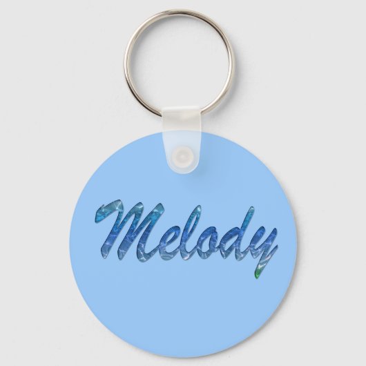 Melody Name Branded Gift Item Sleutelhanger (Voorkant)