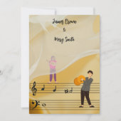 Melody of Us bruiloft Kaart (Voorkant)
