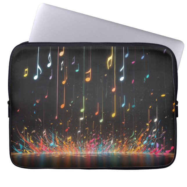 Melody Rain Laptop Sleeve (Voorkant)