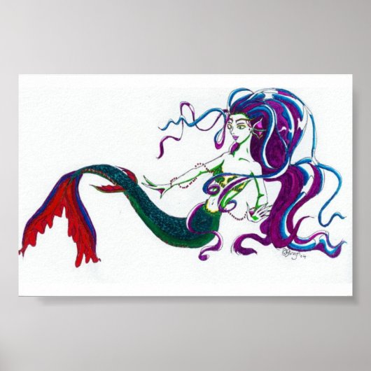 Melody's Mermaid Poster (Voorkant)