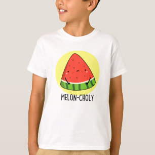 Meloen-choly Grappige Sad Watermeloen Pun T-shirt
