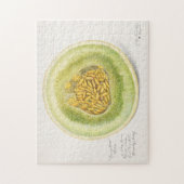 Meloen (Cucumis Melo) Waterverf van fruit Legpuzzel (Verticaal)