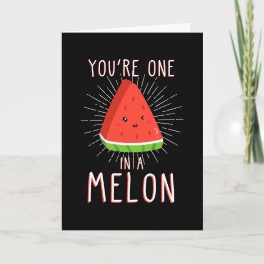 Meloen Gezegde Funny Watermelon Kaart (Voorkant)