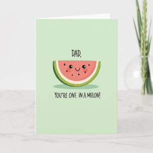 Meloen Thema Vaderdag Kaart