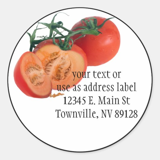 - meloen (vreemde vruchten) ronde sticker (Voorkant)