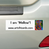 Meloendumsticker Bumpersticker (Op auto)