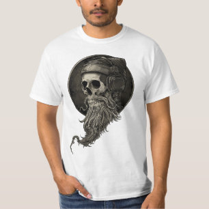 Melomaniac bebaarde schedel nieuw Halloween 2023 T-shirt