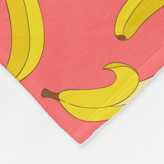 Melon Bananas Fleece Deken (Hoek)