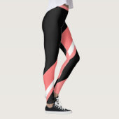 Melon Black Color block Leggings femmes (Droite)