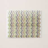 Melon Brandy Scribble ZigZag Pattern Legpuzzel (Horizontaal)