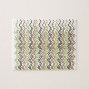 Melon Brandy Scribble ZigZag Pattern Legpuzzel