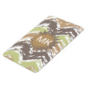 Melon Brandy Scribble ZigZag Pattern Magneet (Linkerzijde)