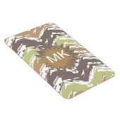 Melon Brandy Scribble ZigZag Pattern Magneet (Rechterzijde)