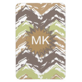 Melon Brandy Scribble ZigZag Pattern Magneet (Verticaal)