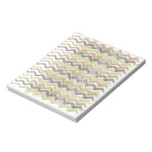 Melon Brandy Scribble ZigZag Pattern Notitieblok (Gedraaid)
