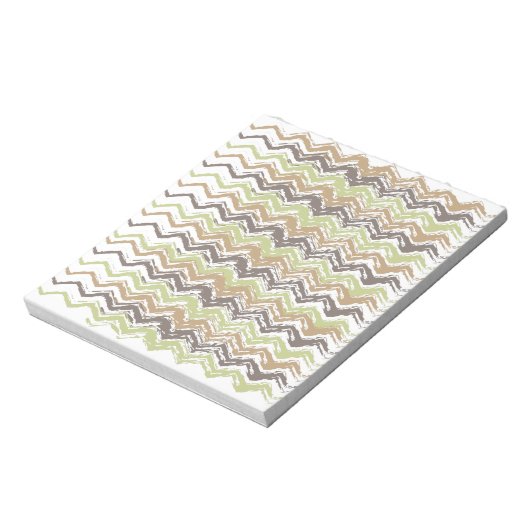 Melon Brandy Scribble ZigZag Pattern Notitieblok (Gedraaid)