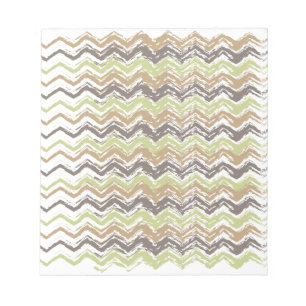 Melon Brandy Scribble ZigZag Pattern Notitieblok