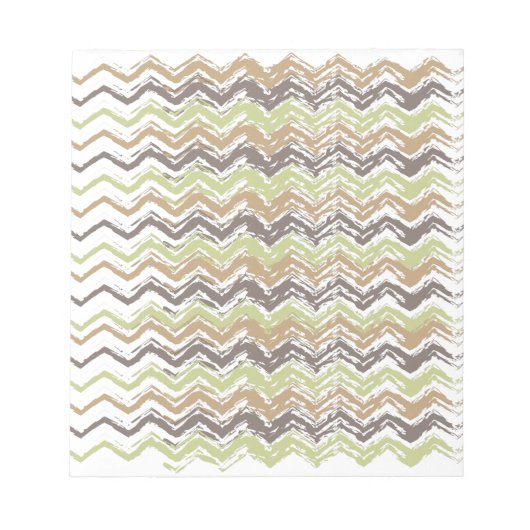 Melon Brandy Scribble ZigZag Pattern Notitieblok (Voorkant)