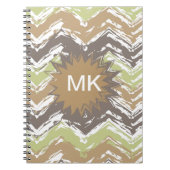 Melon Brandy Scribble ZigZag Pattern Notitieboek (Voorkant)