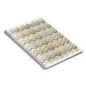 Melon Brandy Scribble ZigZag Pattern Notitieboek (Rechterzijde)