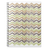 Melon Brandy Scribble ZigZag Pattern Notitieboek (Voorkant)