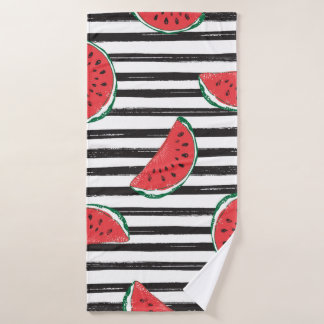 Mélon d'eau Motif transparent rayé