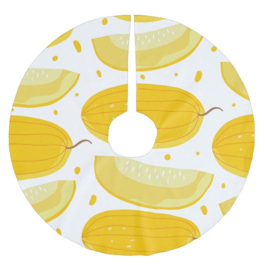 Melon Doodle Fruit  ontwerp Kerstboom Rok (Voorkant)