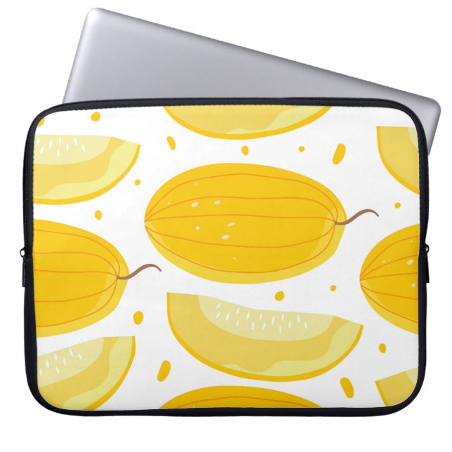 Melon Doodle Fruit  ontwerp Laptop Sleeve (Voorkant)