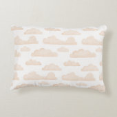 Melon Dreamtime Waterverf Clouds Accent Pillow Kussen (Achterkant)