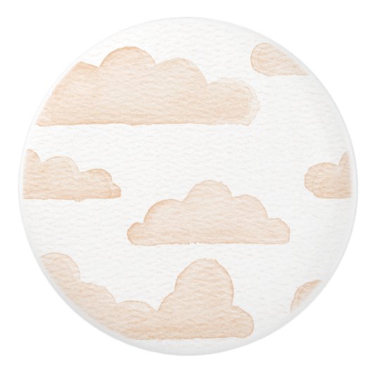 Melon Dreamtime Waterverf Clouds Ceramic Pull Keramische Knop (Voorkant)