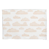 Melon Dreamtime Waterverf Clouds Kussensloop (Voorkant-Links)