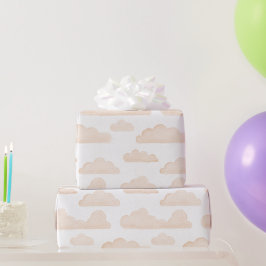 Melon Dreamtime Waterverf Clouds Wrapping Paper Cadeaupapier