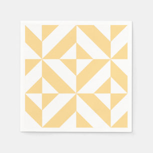 Melon Geometrische Art Deco Servet