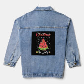 Melon Kerstmis Kerstmis Kerstmis in juli Denim Jacket (Achterkant)