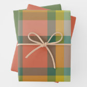 Melon & Lime Wrapping Paper Flat Sheet Set of 3 (In situ)