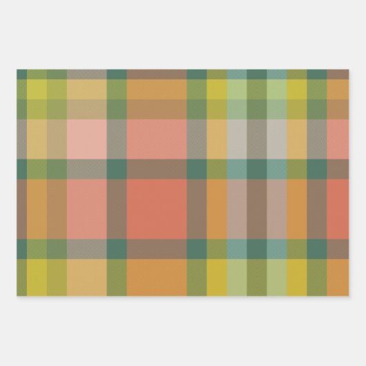 Melon & Lime Wrapping Paper Flat Sheet Set of 3 (Voorkant)